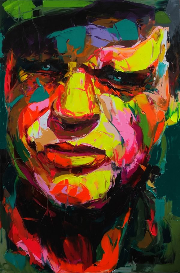 Francoise Nielly Portrait Palette Painting Expression Face253
